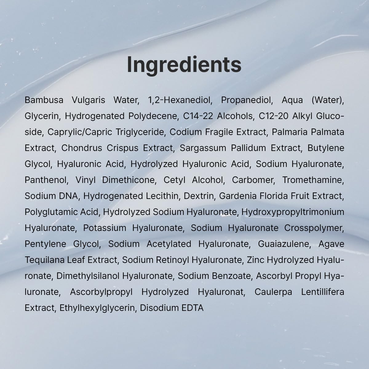 Applying Aqua Marine Watery Cream as part of daily routine.