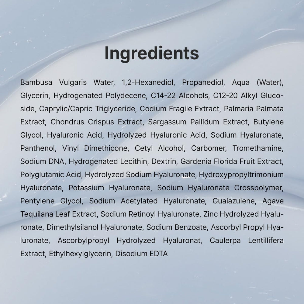 Applying Aqua Marine Watery Cream as part of daily routine.