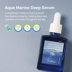 Dr.Althea Aqua Marine Deep Serum on hand showing quick absorption