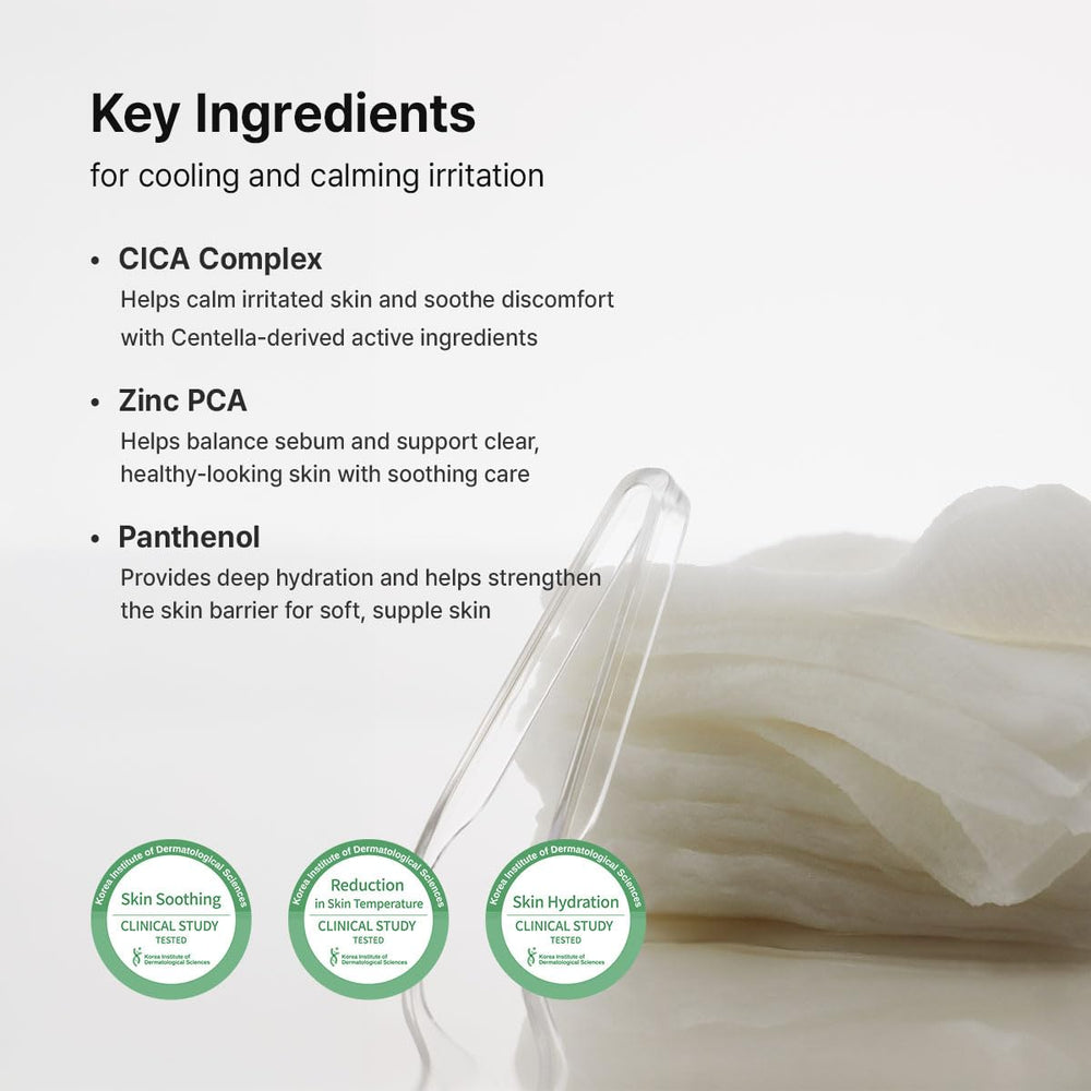 Dr.Althea StretchFit Calming Pad on face demonstrates full coverage fit across features