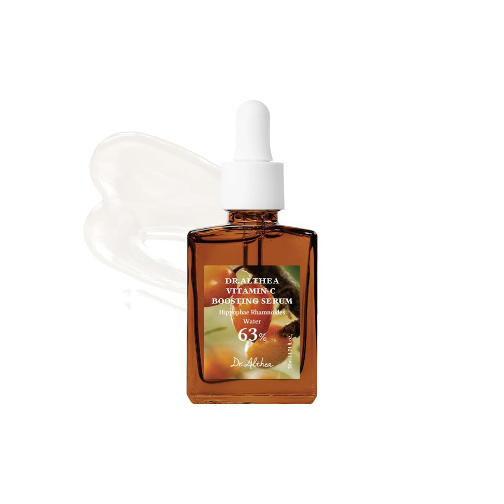 Dr.Althea Vitamin C Boosting Serum bottle front, premium packaging for daily radiance.