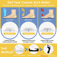 Dr. Archrevive adaptive arch high height targets extra support for long days.