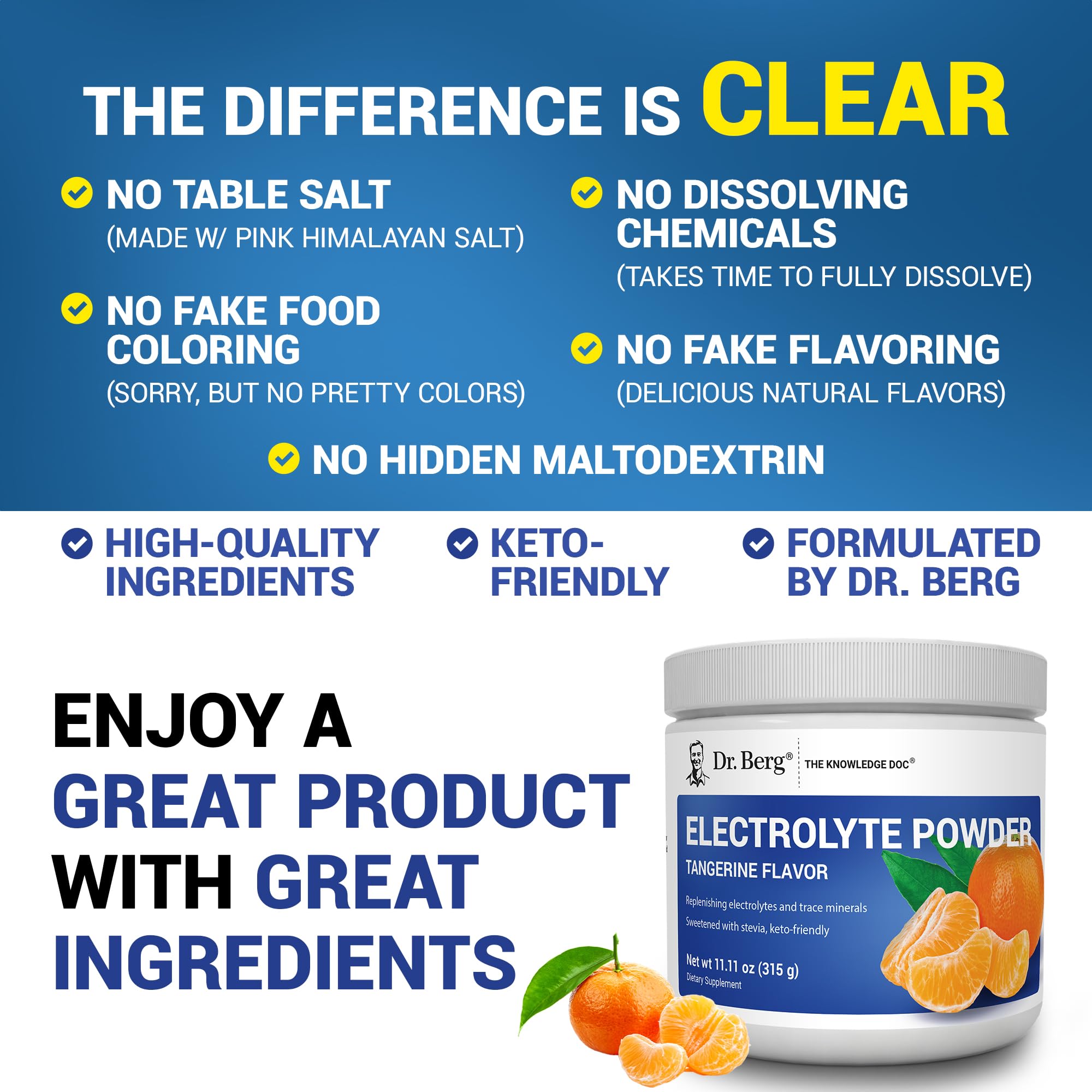 Dr. Berg bottle highlights 1000 mg potassium on the label.