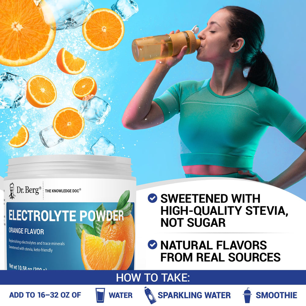 Dr. Berg 50 servings packaging offers convenient daily hydration.