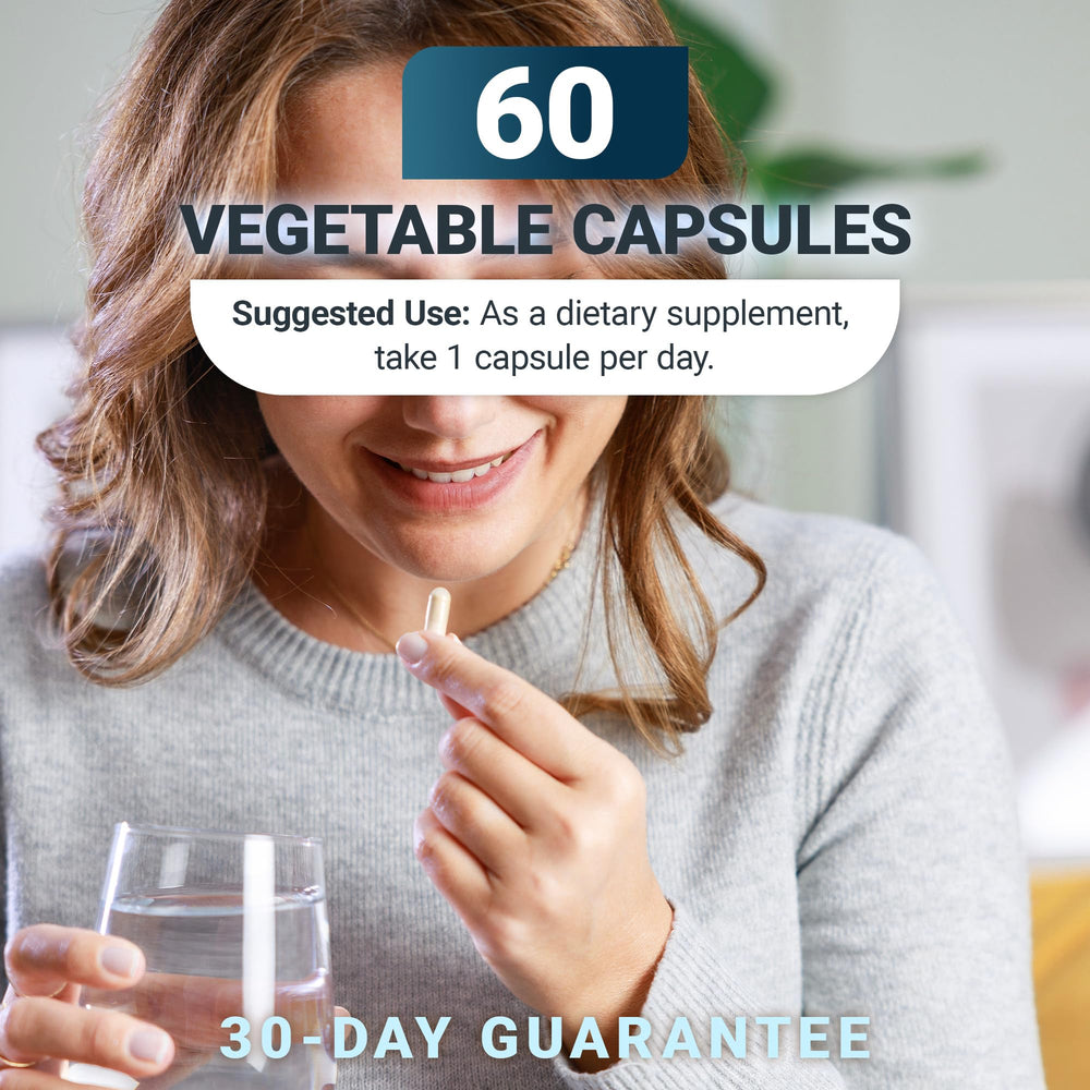 Capsules being poured from bottle for on-the-go use.