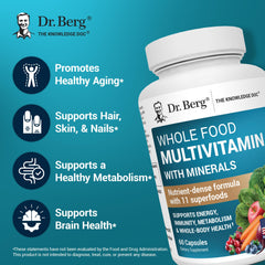 Capsules inside Dr. Berg bottle ready for everyday supplementation.