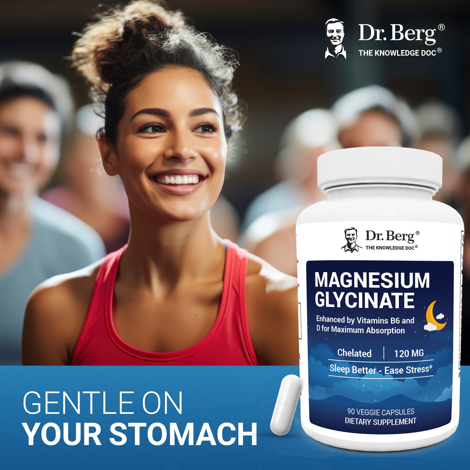 Dr. Berg D3 B6 Zinc ingredients label highlights synergy for rest and calm