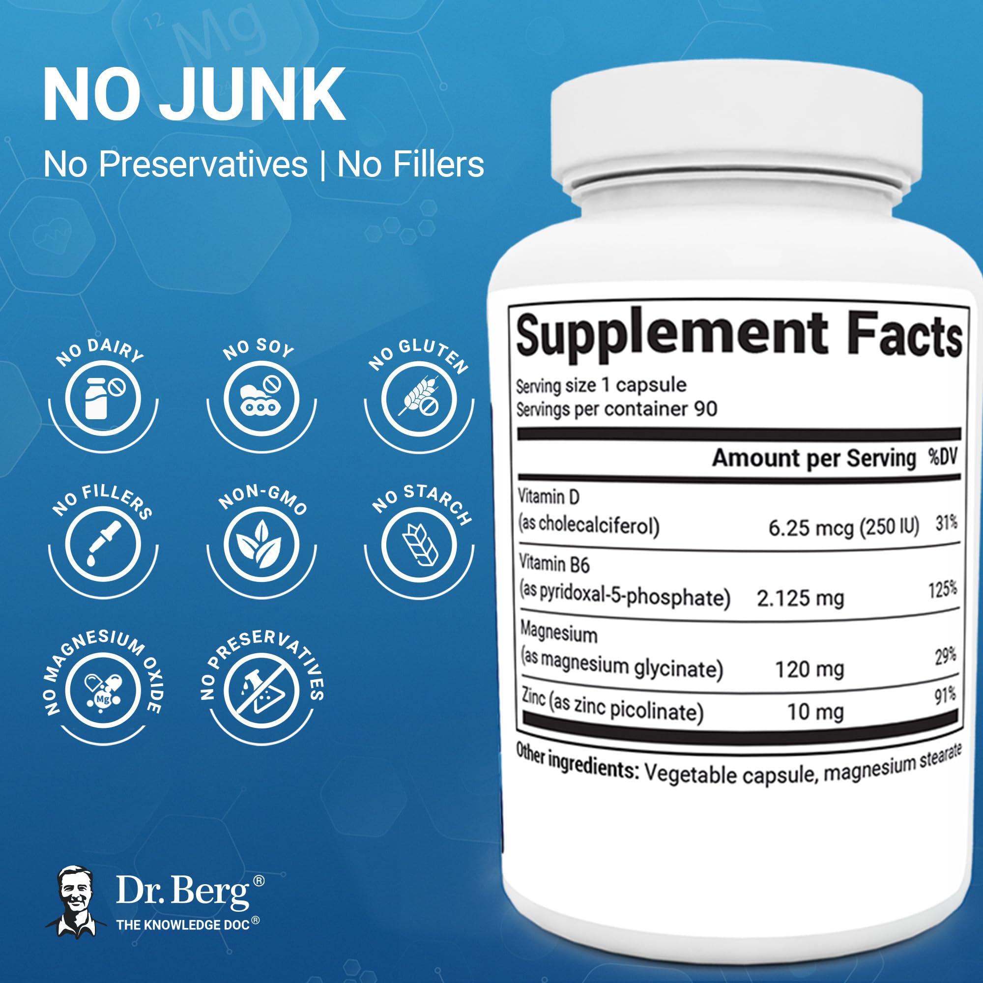 Formulation by Dr. Berg science-backed blend for balanced rest