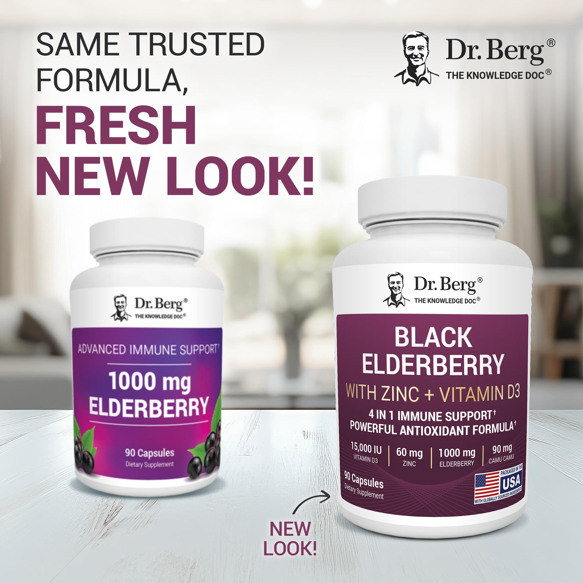 Dr. Berg immune-support capsules ready for daily dose with vitamin D3 and zinc.