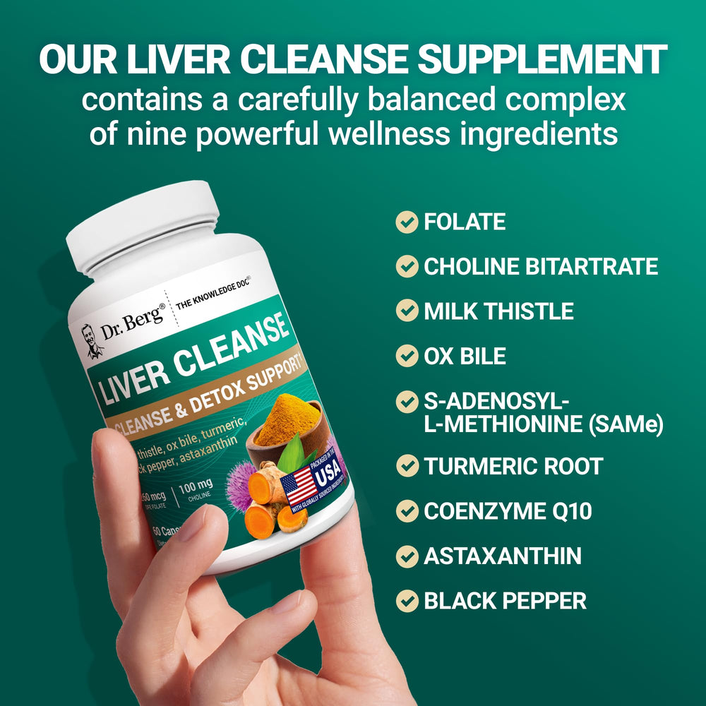 Dr. Berg Liver Cleanse black pepper Bioperine component for absorption