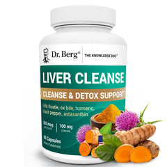 Dr. Berg Liver Cleanse bottle showing daily capsules for easy routine