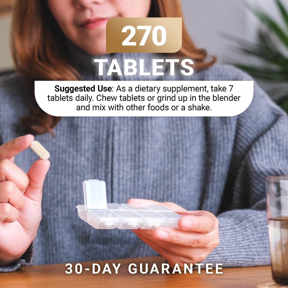 Dr. Berg Yeast Tablets bottle containing 270 tablets for long-term use.