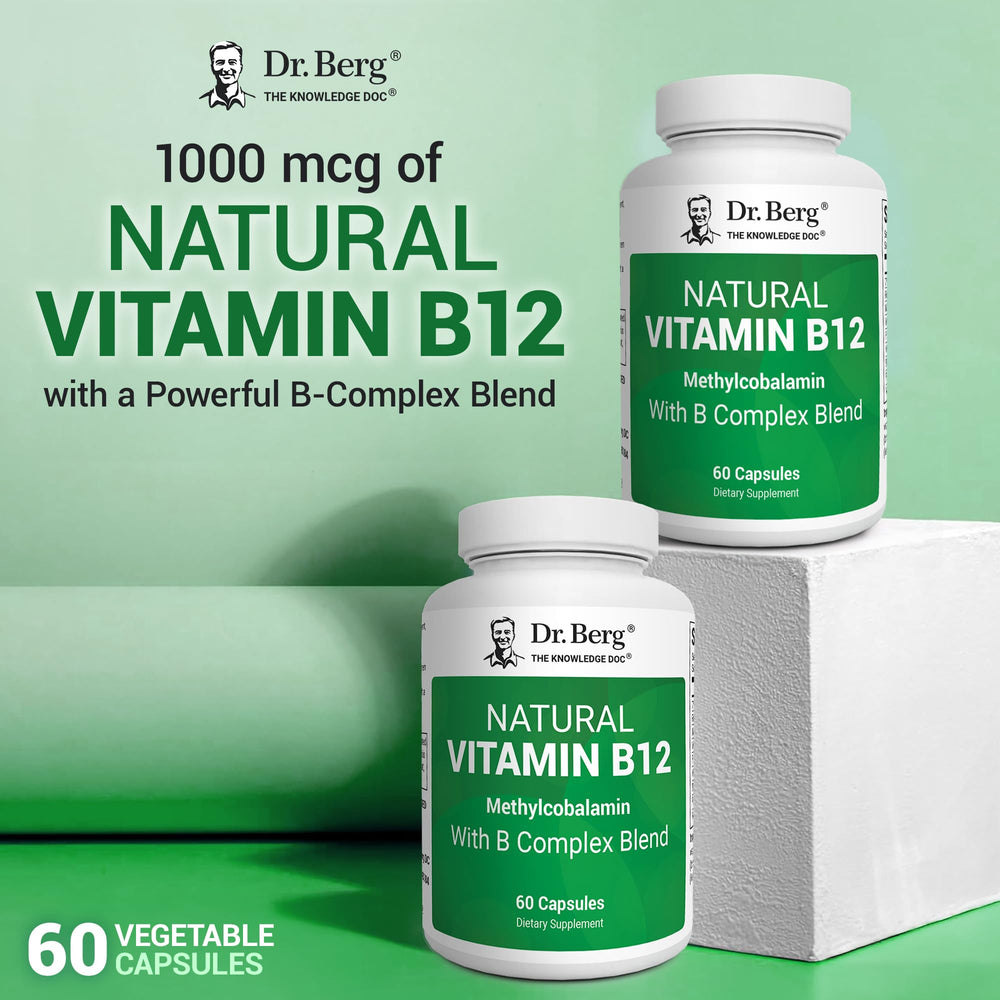 Dr. Berg methylcobalamin capsules demonstrating easy-to-swallow design