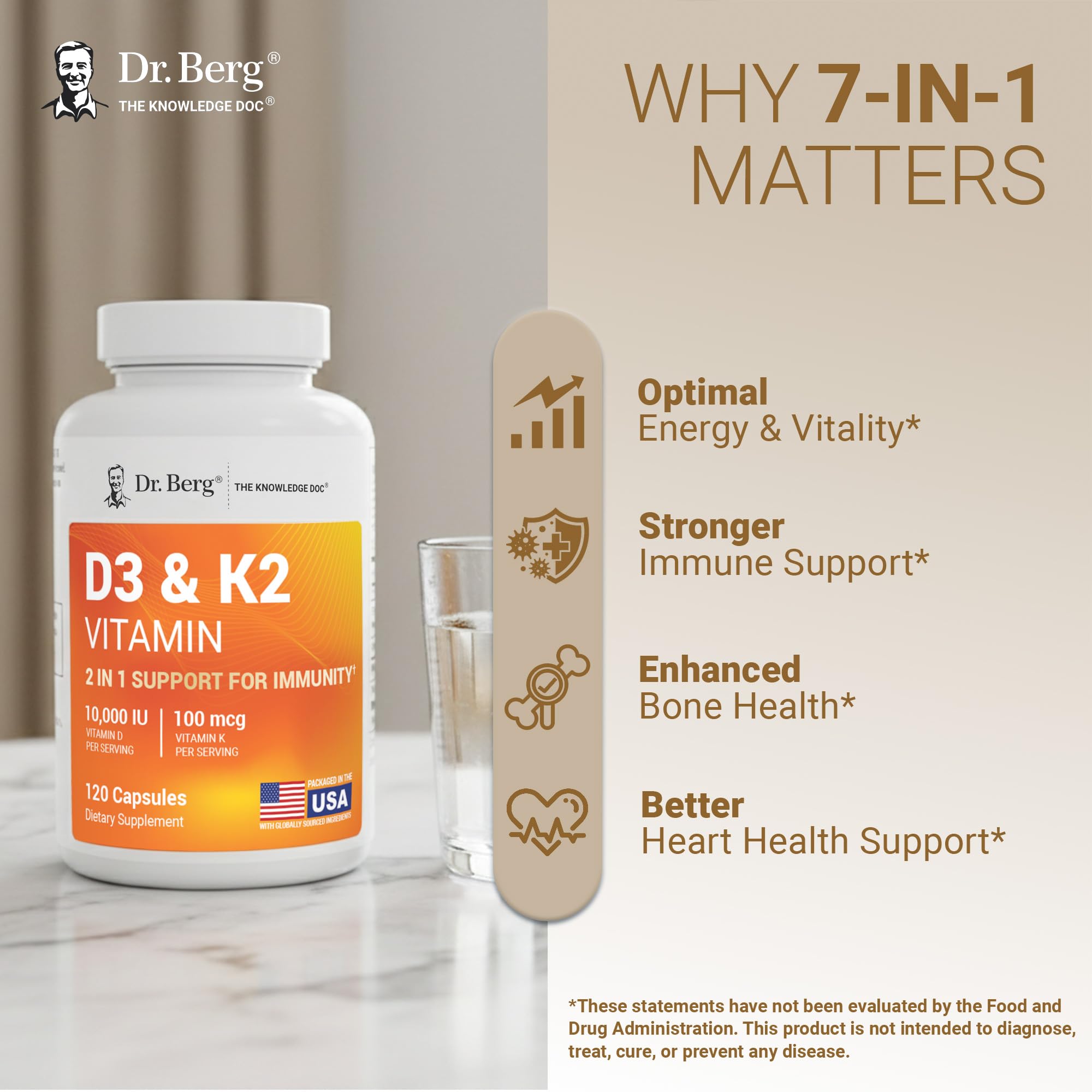 Dr. Berg D3 K2 with MCT oil visual indicating improved absorption.