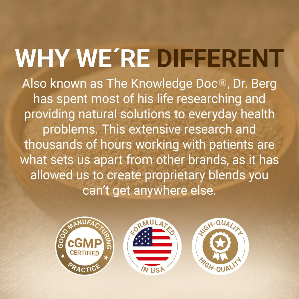 Dr. Berg Yeast Tablets crafted from high-quality ingredients for reliability.