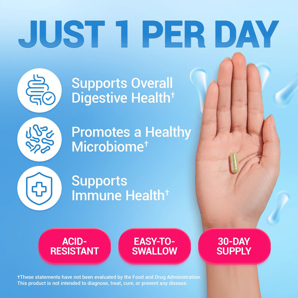 Dr. Berg Probiotic bottle label displays 10 probiotic strains for gut diversity