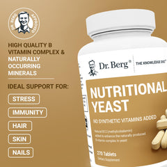 Dr. Berg Yeast Tablets vanilla chew option for on-the-go use.