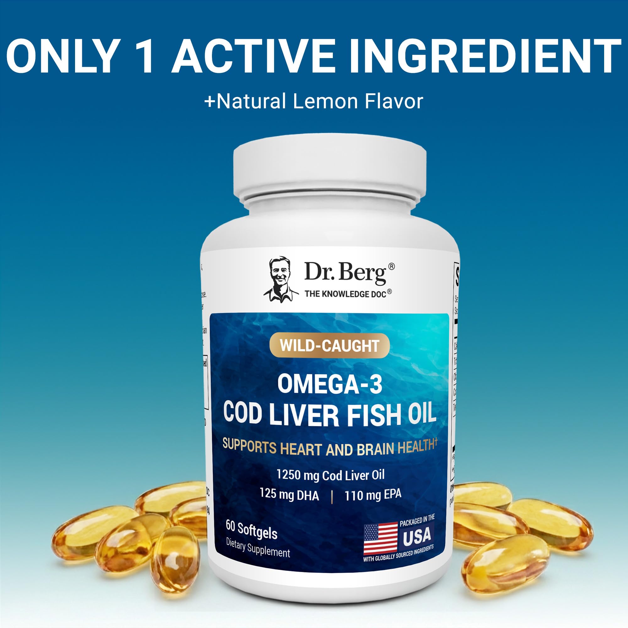 Dr. Berg Omega-3 non-GMO and preservative-free formula