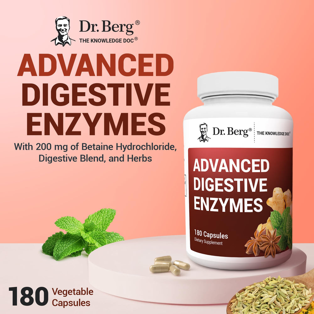 Dr. Berg Peppermint Leaf capsules designed for digestive comfort