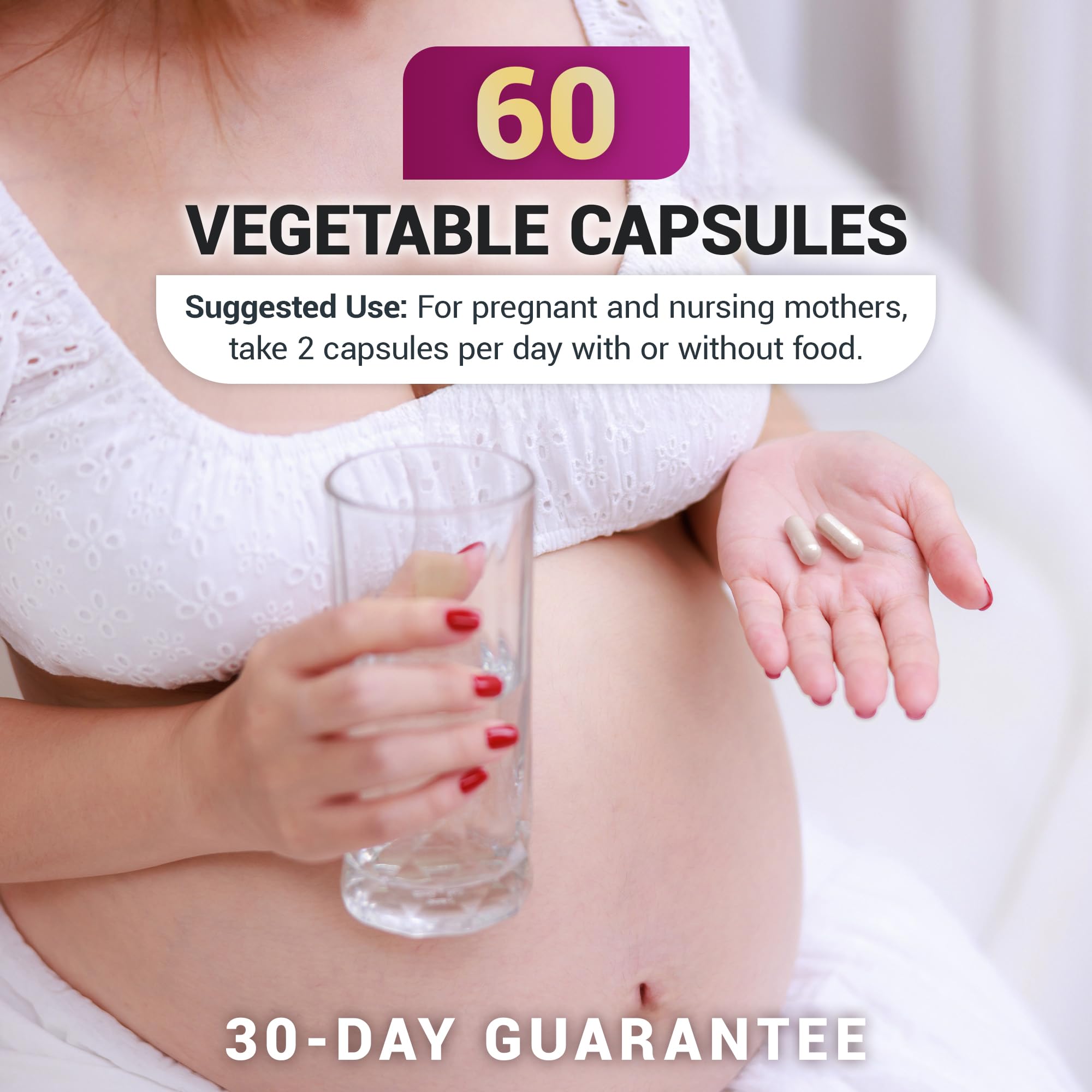 Pregnant mom uses Dr. Berg Prenatal vitamins daily.