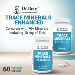 Dr. Berg packaging emphasizes premium ingredients and quality manufacturing.