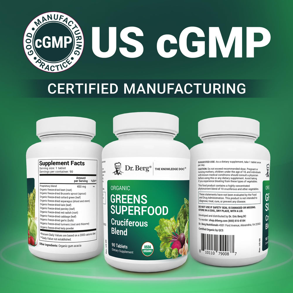 US GMP-certified facility badge emphasizes strict quality controls in production.