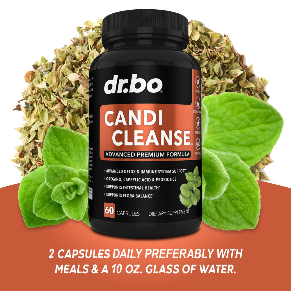 Assorted herbal ingredients like wormwood and black walnut in DR. BO Candi Cleanse