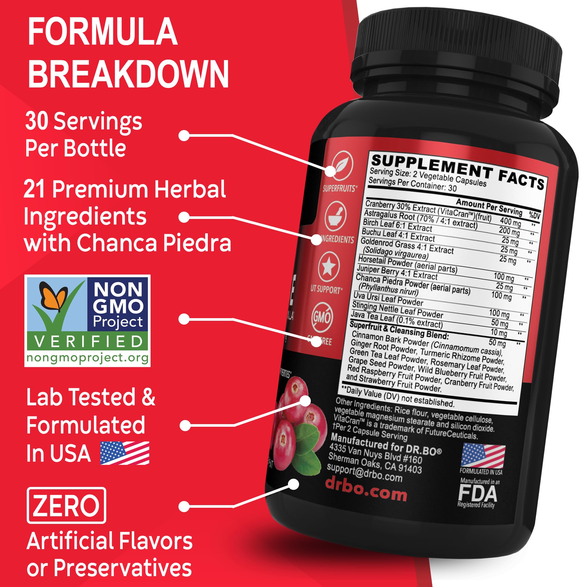 DR. BO Kidney Cleanse packaging detail invites trust and premium quality.