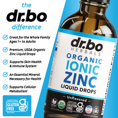 DR. BO Organic Zinc Drops ideal for kids and adults
