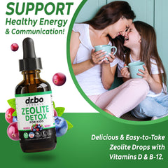 DR. BO Zeolite Kids Drops berry flavor appealing to children