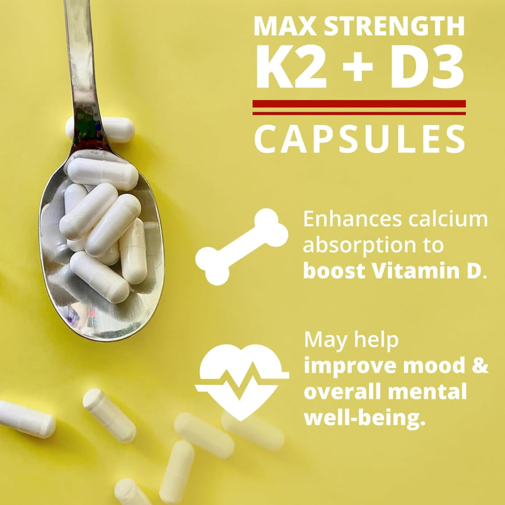 Dr. Boz K2D3 bottle nutrition panel showcasing BioPerine for absorption