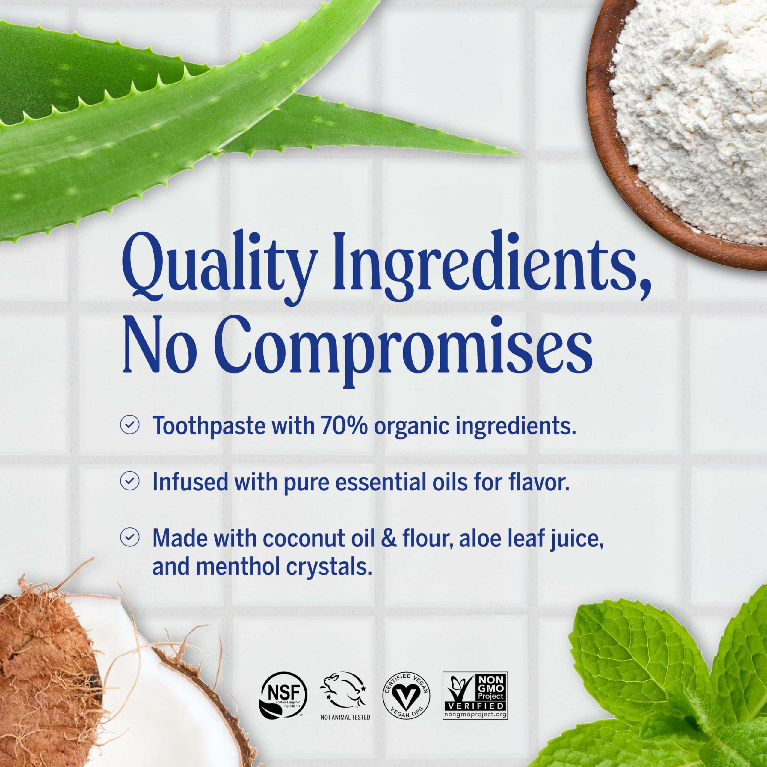 Dr. Bronner's All-One Cinnamon toothpaste texture closeup emphasizes gentle polishing.