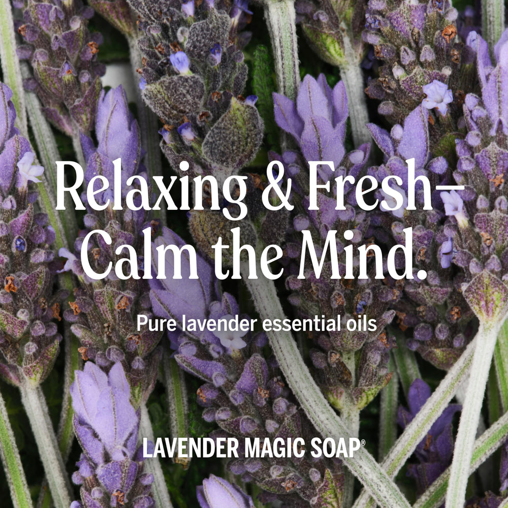 Dr. Bronner’s Lavender Castile cleaning in a household setting with eco-friendly packaging.