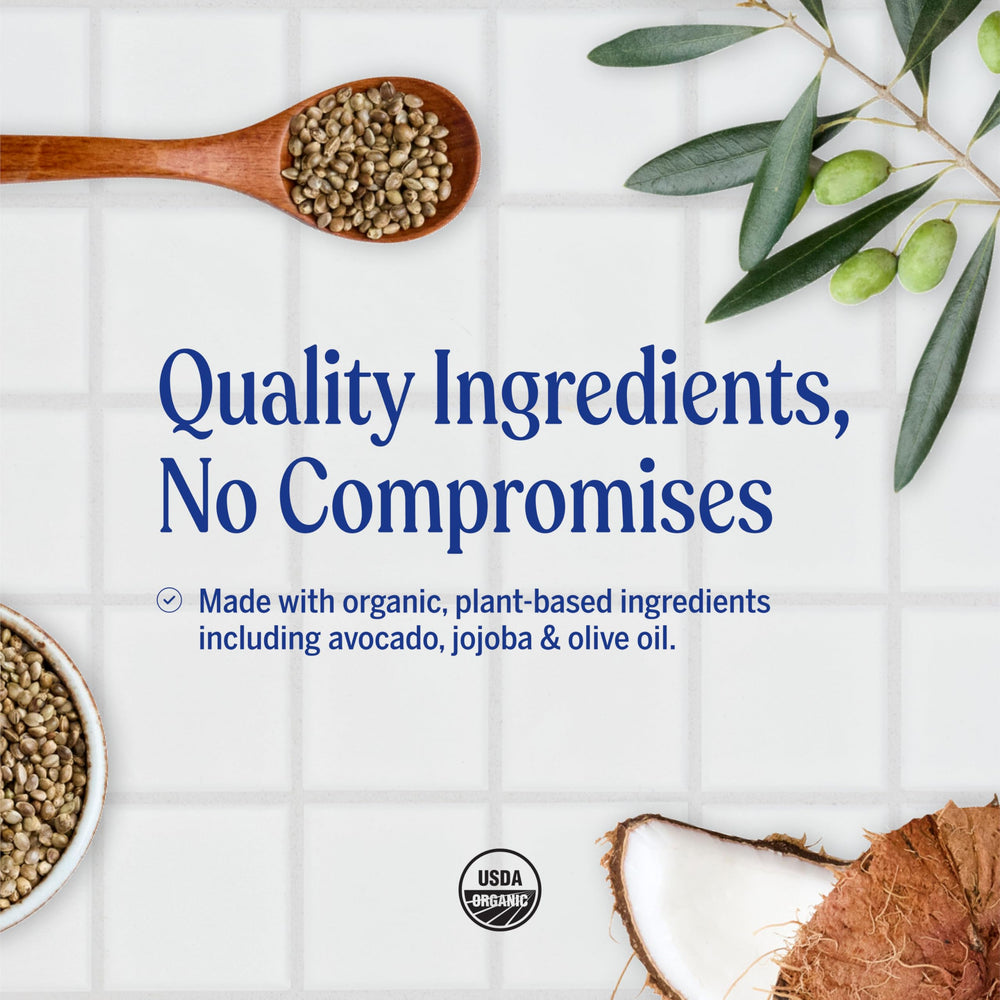 Dr. Bronner's Balm for face and body softens dry skin with jojoba, avocado and hemp oils.