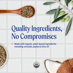 Dr. Bronner's Balm for face and body softens dry skin with jojoba, avocado and hemp oils.