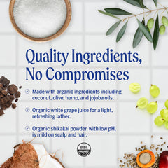 Dr. Bronner's Organic Sugar Soap Peppermint 64oz pour for easy, mess-free daily use.