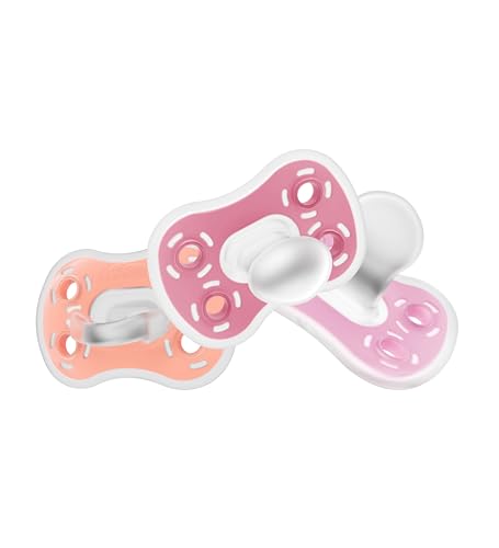 Dr. Brown's Pacifier Pink option coordinates with outfits while soothing