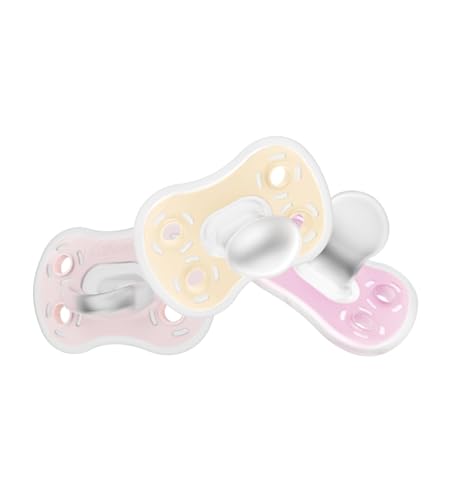 Color options available for parent and baby preferences with Dr. Brown's pacifier.