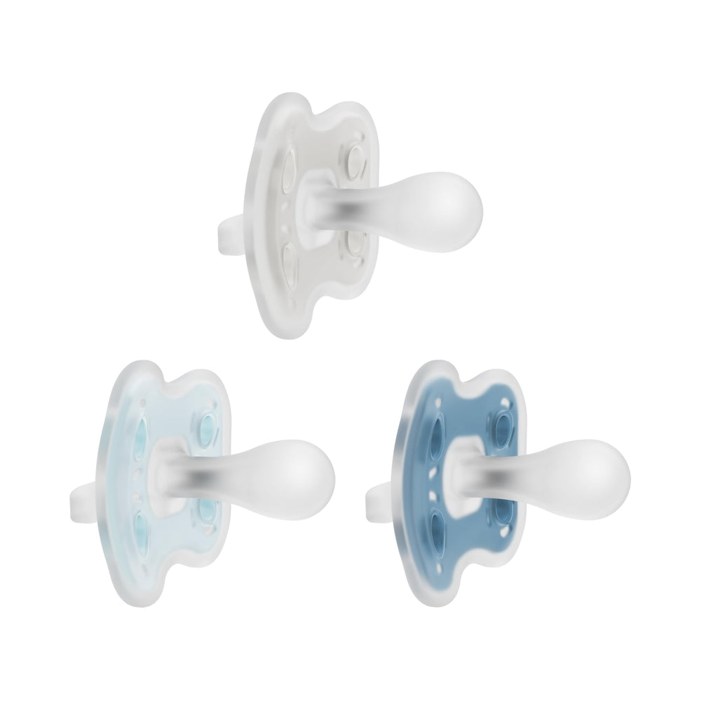 Dr. Brown's Advantage pacifier front view with soft silicone bulb for gentle soothing