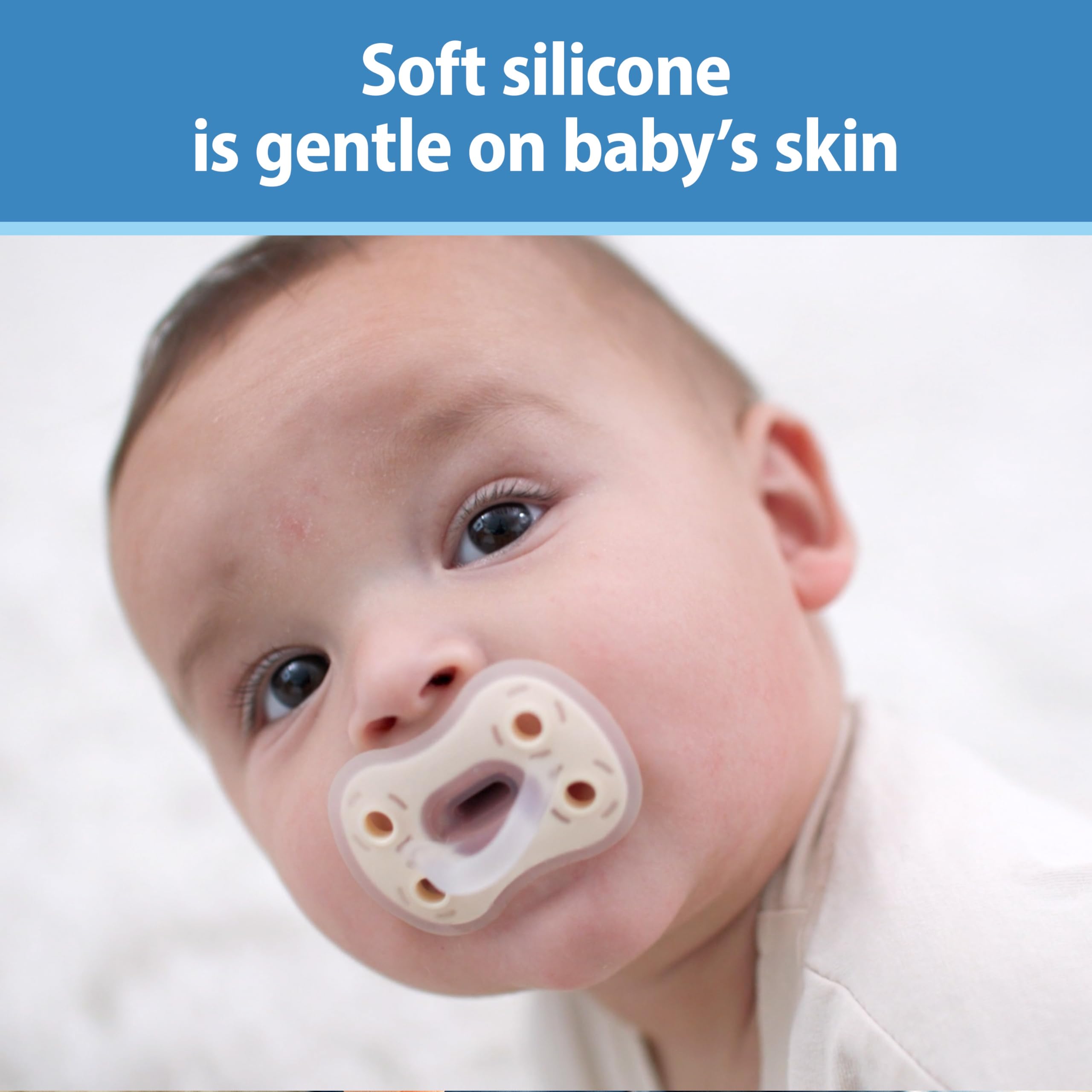 Dr. Brown's Advantage Open-back bulb design promotes air flow for sensitive skin.