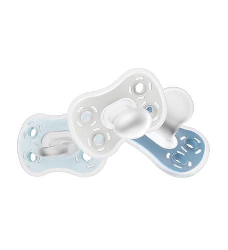 Soft silicone nipple feel of Dr. Brown's Advantage pacifier
