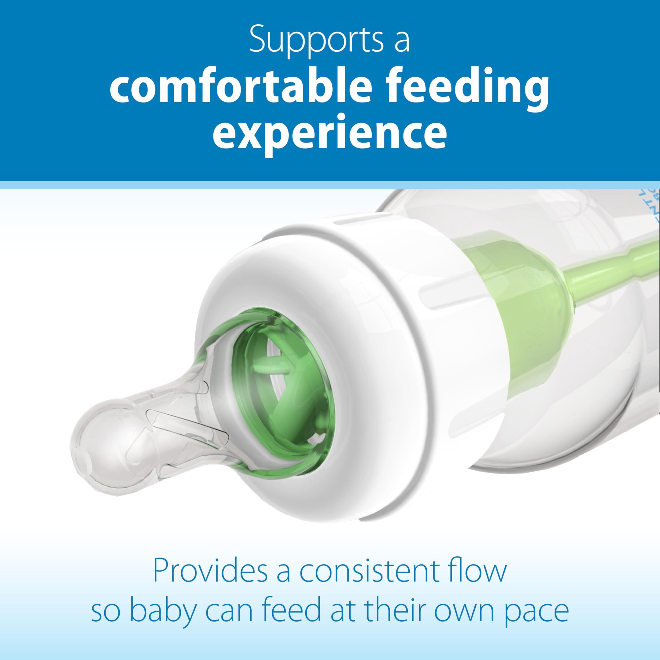Dream Adventure bottle demonstrating growth with baby-friendly design.