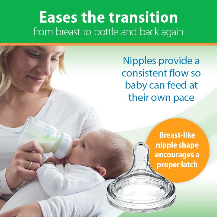 Dr. Brown's bottle grows with baby, reducing early bottle changes.