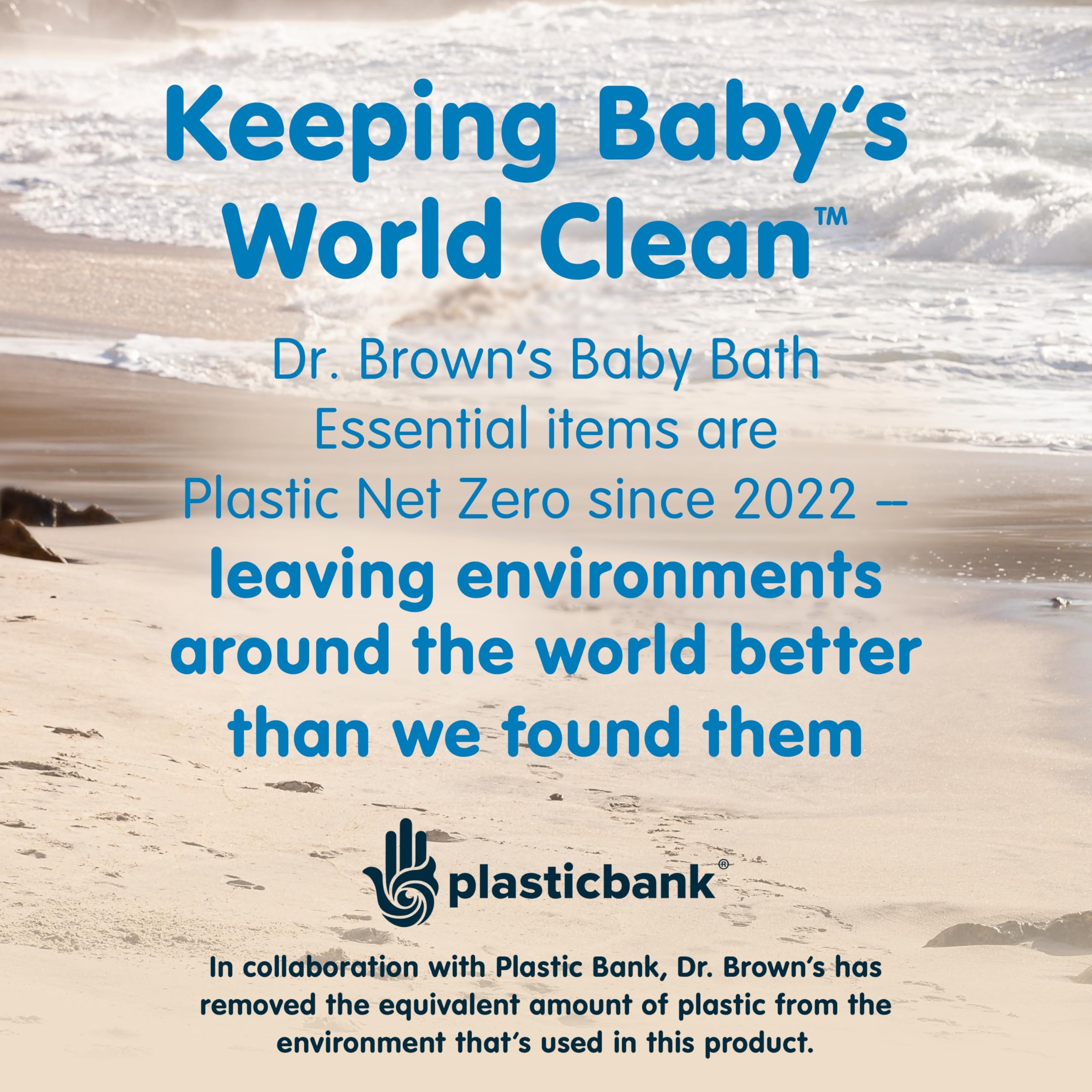 Dr. Brown's Float & Hatch packaging supports Plastic Net-Zero initiatives.