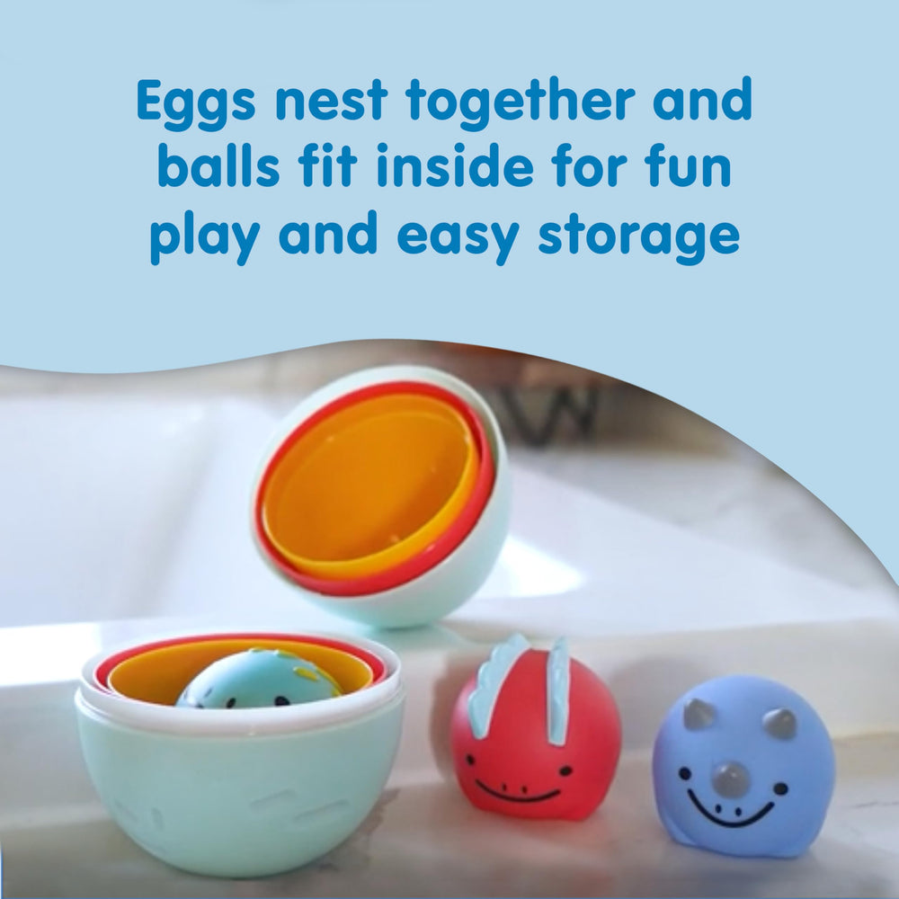 Dr. Brown's Float & Hatch eggshells drain for quick drying after use.