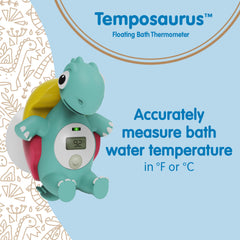 Temposaurus color indicator lights alert when bath is hot or cold.