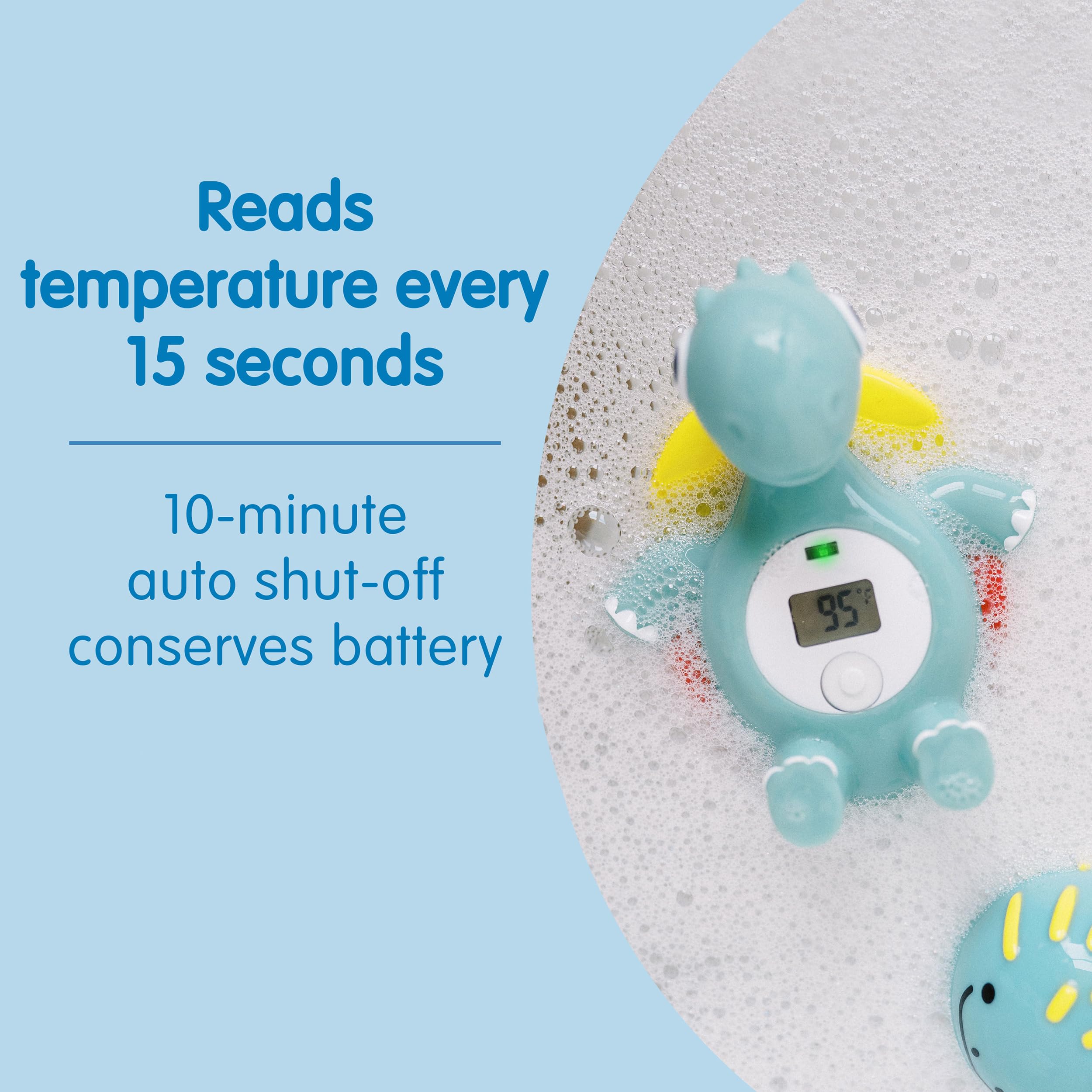 Suction cup storage keeps Temposaurus accessible and air drying.