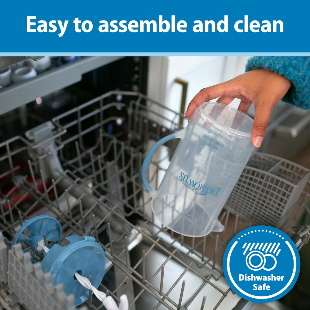 Dr. Brown's top-rack dishwasher-safe components for easy cleaning