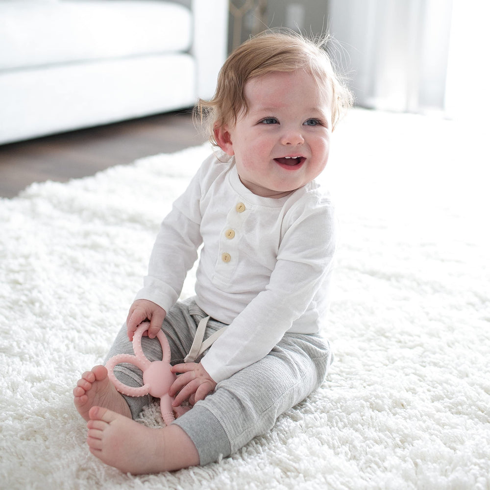 Dr. Brown's Flexees Bunny Teether suitable for babies 3m+.