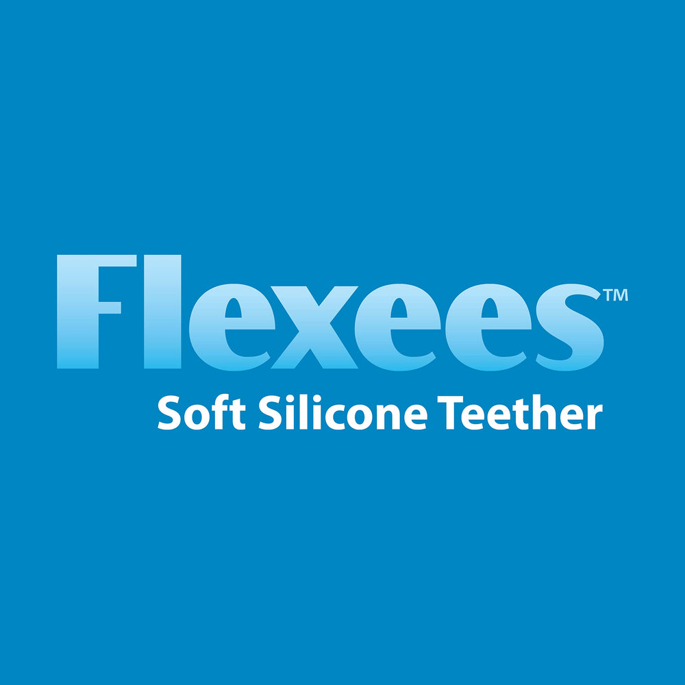 Dr. Brown's Flexees Bunny Teether lightweight grip encourages self-soothing.